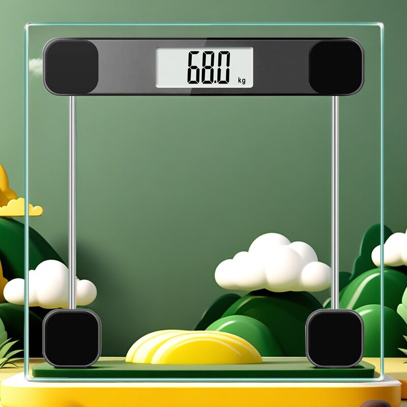 oppel透明玻璃体重秤客房酒店浴室秤人体秤Bathroomscale电子秤