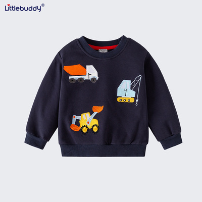 男童卫衣春秋季2025新款挖土机