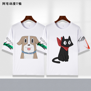 日常nichijou周边长野原美绪动漫休闲短袖 潮流t恤宽松上衣服夏季