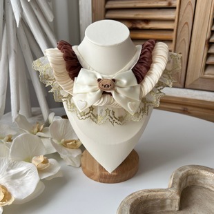 宠物口水巾领结猫咪狗狗通用布偶约克夏比熊泰迪卡通弹力可爱围脖