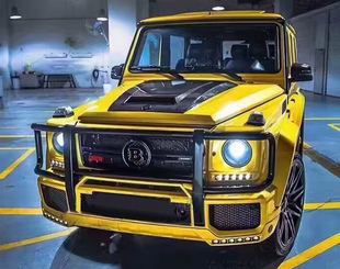 奔驰W463/G500/G63前护杠奔驰G护杠 G65保险杠前杠改装原厂防撞杠