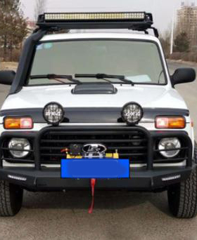 俄罗斯ladaniva拉达尼瓦 改装前杠 保险杠 竞技杠 越野防撞绞盘杠