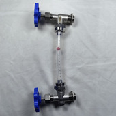 水箱四氟透明玻璃管液位计水池观察考克显示器简易透明刻度耐腐蚀