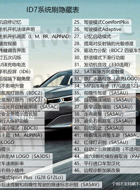 宝马全球刷隐藏MGU中国地图