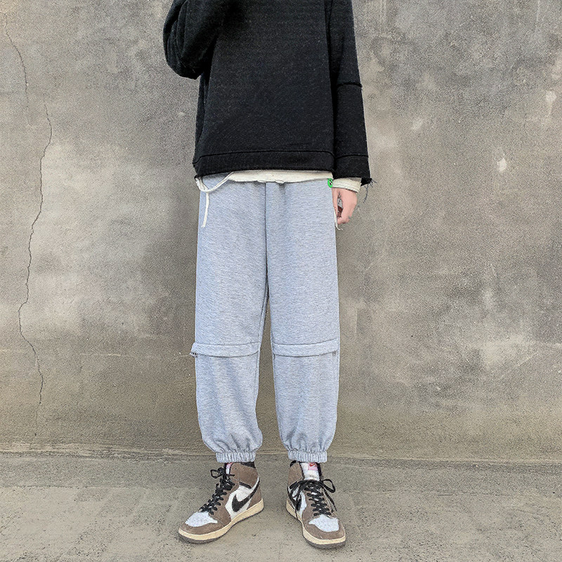 主推货足新款中性港风束脚裤休闲裤运动裤子P25图片