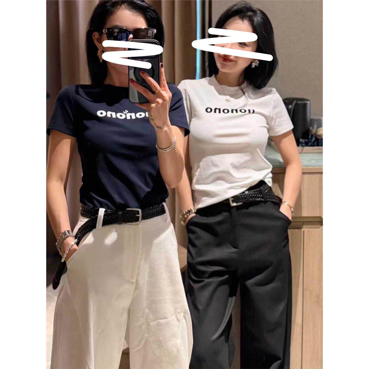 深圳欧货小众夏季百搭美式风字母T恤