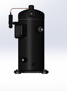 涡旋螺杆压缩机3D建模图纸用于制冷空调系统谷轮ZF18K4E-TFD设计