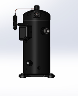 涡旋螺杆压缩机3D建模图纸用于制冷空调系统谷轮ZF15K4E TFD设计