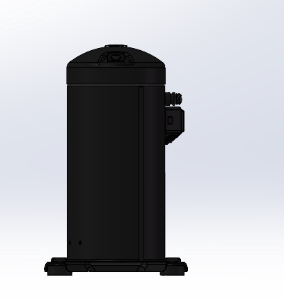 涡旋螺杆压缩机3D建模图纸用于制冷空调系统谷轮ZF06K4E-TFD设计