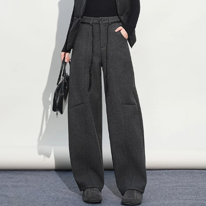 啄木鸟弯刀裤女秋冬加绒宽松慵懒长裤黑色阔腿裤休闲糯米裤子,女装/女士精品,休闲裤,淘宝优惠券,粉丝福利购,淘宝优惠卷