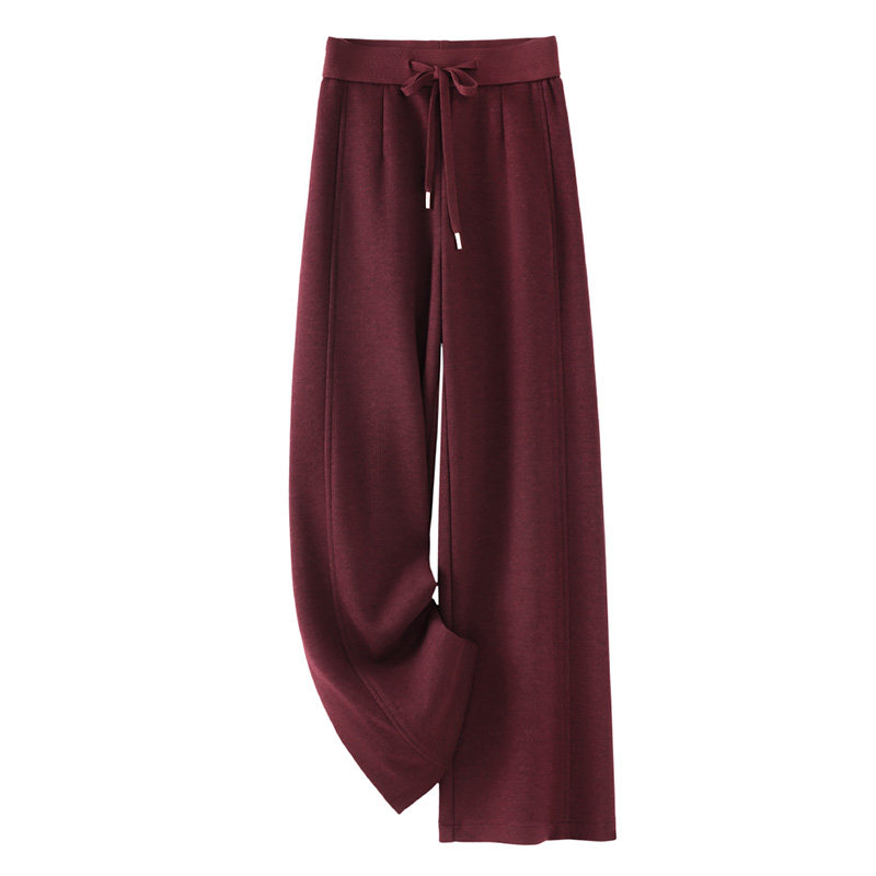 啄木鸟白色毛呢阔腿裤女2025新款时尚秋冬季休闲裤加绒直筒长裤子,女装/女士精品,休闲裤,淘宝优惠券,粉丝福利购,淘宝优惠卷