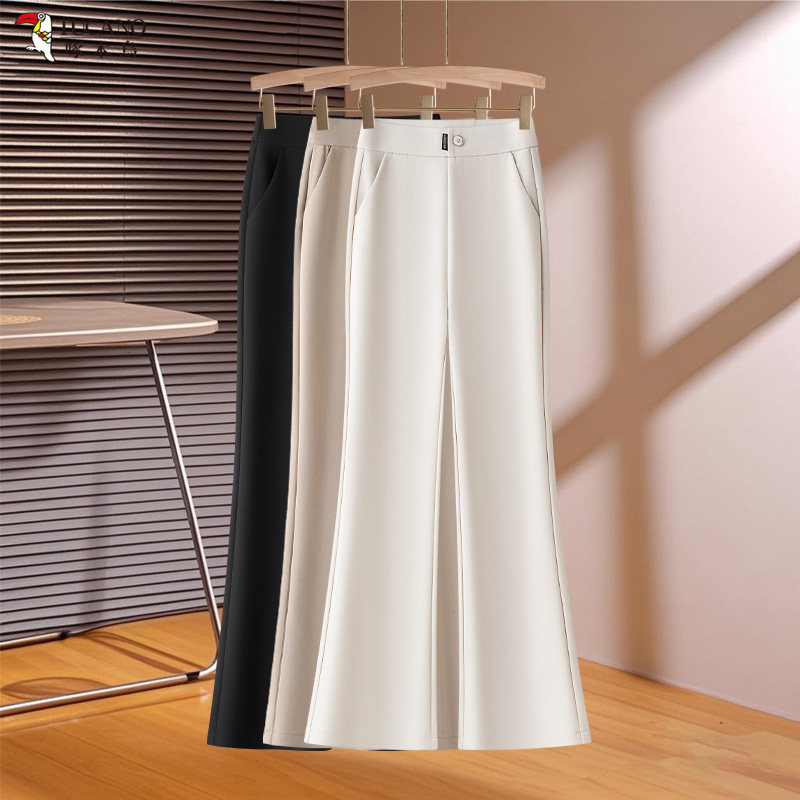 啄木鸟秋冬时尚微喇裤女新款高腰显瘦小西裤气质喇叭裤子加绒女裤,女装/女士精品,休闲裤,淘宝优惠券,粉丝福利购,淘宝优惠卷