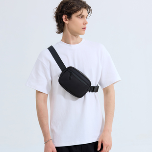 胸包单肩斜挎包男士轻便尼龙挎包男生通勤单肩包随身腰包小手机包