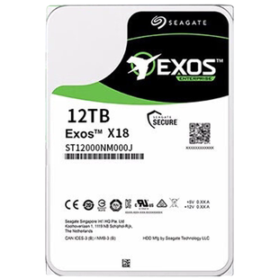 希捷 ST12000NM000J 12TB企业级硬盘 银河Exos 行盘 SATA Seagate