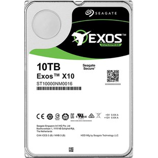 Seagate/希捷10TB企业级硬盘3.5英寸SATA 银河Exos ST10000NM0016