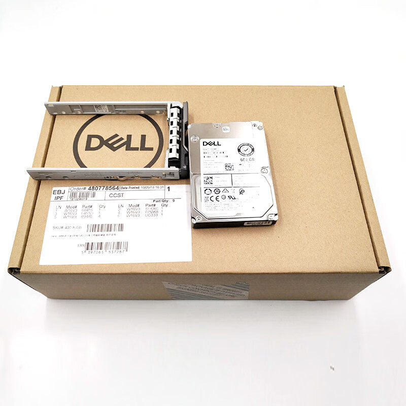DELL/戴尔服务器硬盘 600G 15K SAS 2.5英寸 赠原厂托架 盒包
