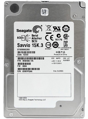 Seagate/希捷 300GB 15000转 SAS 2.5英寸服务器硬盘 ST9300653SS