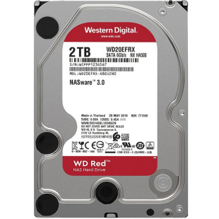 WD/西部数据 2TB NAS硬盘 红盘Plus 3.5英寸 SATA接口 WD20EFRX