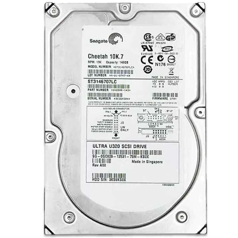 希捷服务器硬盘146G 10K Ultra320 SCSI 80pin3.5英寸ST3146707LC