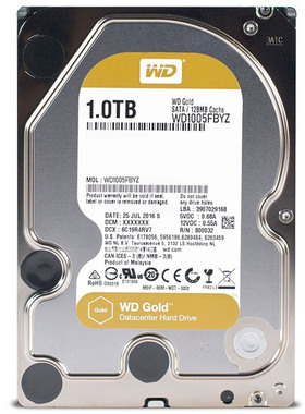 全新西数金盘 1TB 7200转 SATA 3.5英寸企业级 WD1005FBYZ