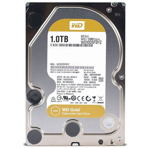 全新西数金盘 1TB 7200转 SATA 3.5英寸企业级 WD1005FBYZ