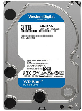 WD/西部数据 蓝盘 3TB 5400转 SATA 3.5英寸 WD30EZAZ