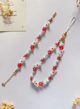 车厘子莓果 原创设计手工制作串珠挂件清新女孩时尚简约百搭饰品