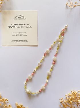 乌梅酿酒 原创设计新款手链编织串珠项链时尚简约百搭饰品锁骨链