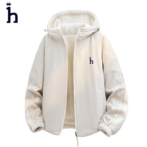 一折专区丨哈家撤柜丨新款双面穿保暖棉服冬季男休闲宽松连帽外套