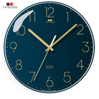 TIMESS创意钟表挂钟客厅家用时尚时钟挂墙轻奢现代简约石英钟电子