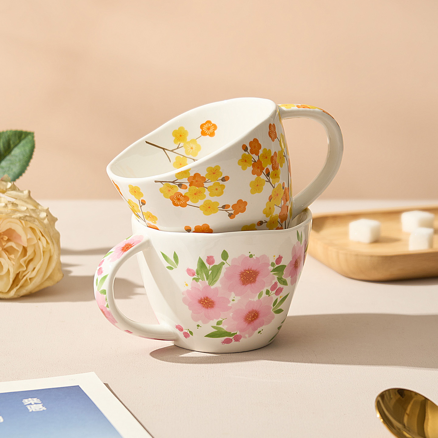 ins风大容量陶瓷马克杯