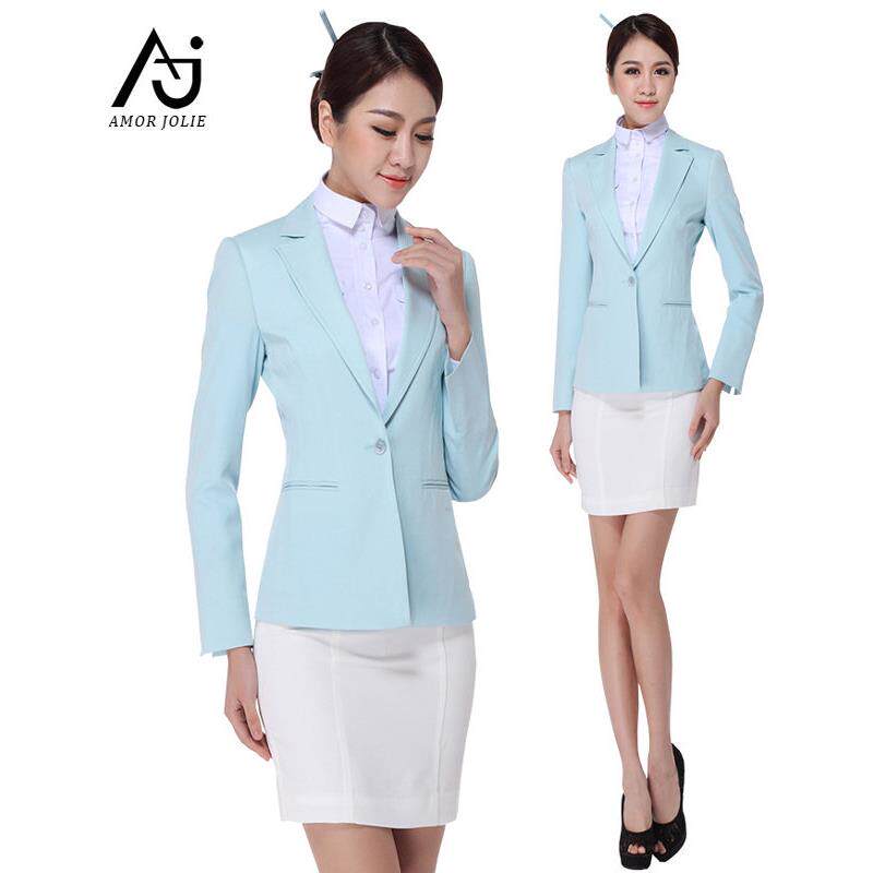 韩国航空公司空姐制服职业套装女士商务休闲套装修身酒店工作服20