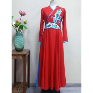 新款打鼓服女腰鼓盘鼓队队服喜庆演出套装舞台服装秧歌服广场舞