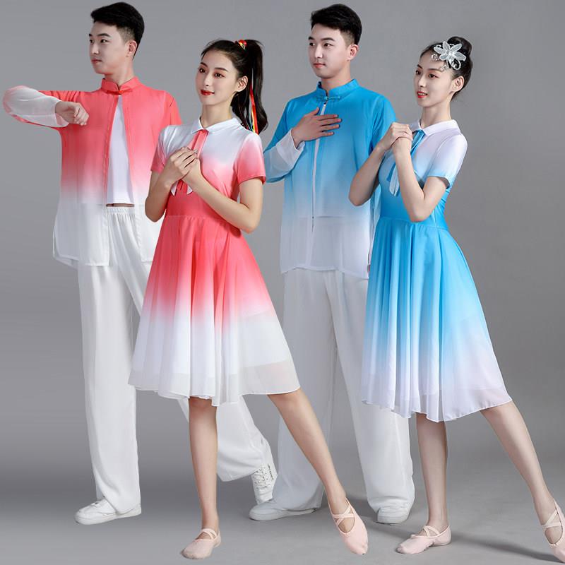 中学生合唱团现代青春活力表演演出服红领巾舞蹈服装开场舞洋装图片