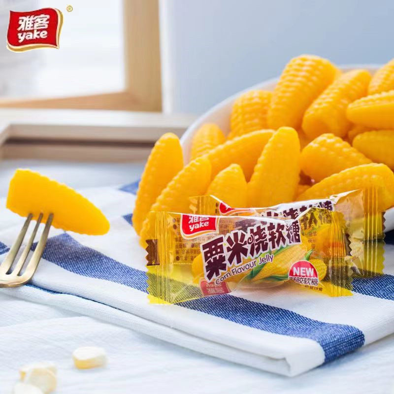 雅客栗米烧玉米味软糖怀旧糖果