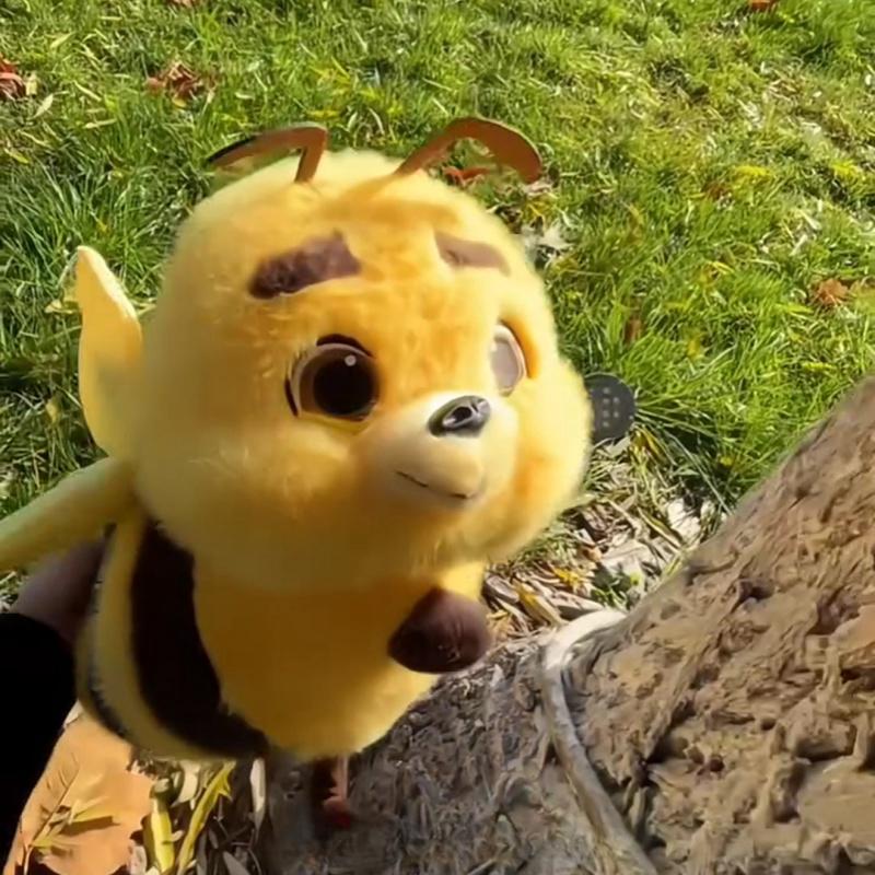 可爱蜜蜂翅膀机芯公仔