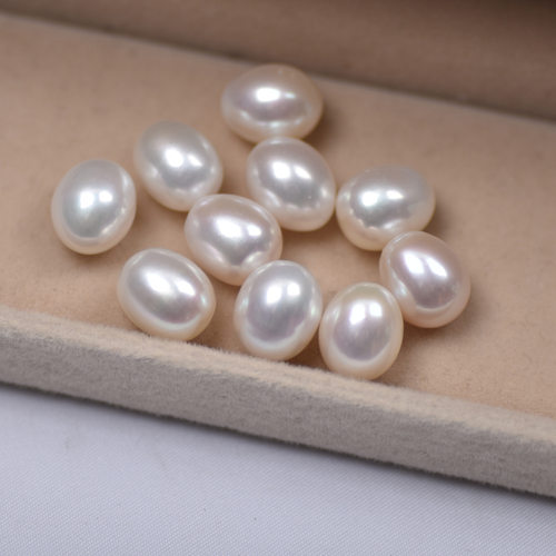 淡水珍珠散珠米型纯天然极光诸暨diy项链手链发财树材料白色通孔