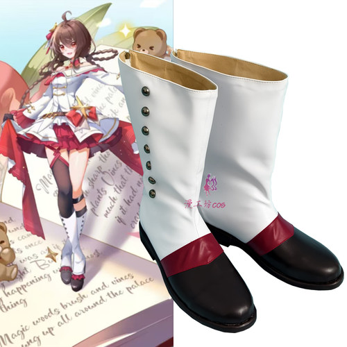 漫工坊世末歌者乐正绫cos鞋子定制动漫游戏cosplay靴子来图定做