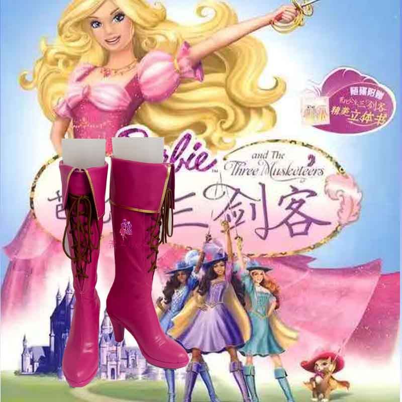 漫工坊芭比公主三剑客cos鞋定制