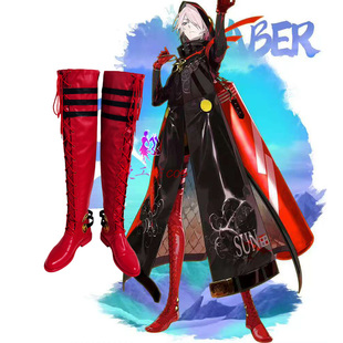 漫工坊FGO迦尔纳圣诞cos鞋子定制动漫游戏cosplay靴子来图定做