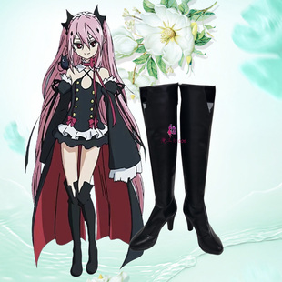 漫工坊终结的炽天使克鲁鲁cos鞋子定制动漫游戏cosplay靴子定做