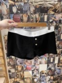 女内裤 Brandy 休闲纯棉舒适中腰四角短裤 BM三粒扣纯色平角裤 Girl