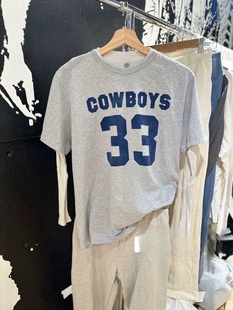 宽松显瘦甜酷短袖 Brandy T恤女夏季 bm深灰数字短袖 百搭上衣 girl