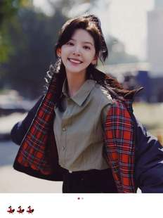 Brandy Girl章若楠面包服外套BM立领棉服加厚冬女两面穿棉衣