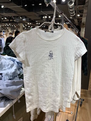 bm风蕾丝花边纯棉短袖t恤