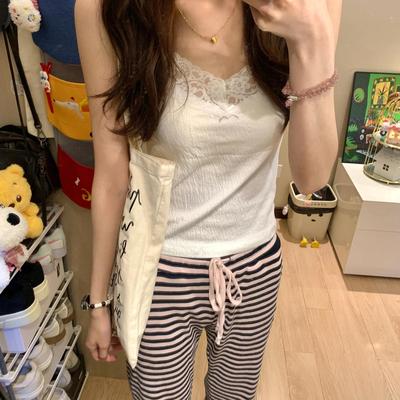 蕾丝边bm小吊带女内搭