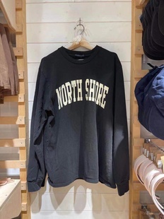 Brandy T恤 girl春秋官网纯棉圆领黑色宽松卫衣NORTHSHORE长袖