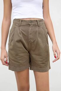 brandy girl全棉美式复古bm工装裤口袋短裤女休闲裤五分裤ins