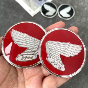 适用于HONDA本田幼兽CC110车标红色飞翼翅膀徽章标猫头贴改装 配件
