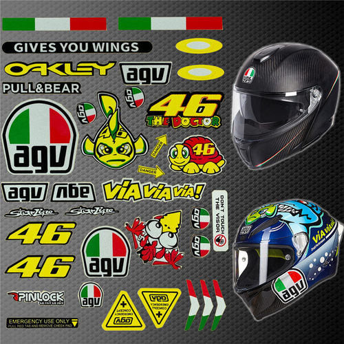 适用于摩托车头盔贴纸防水反光贴